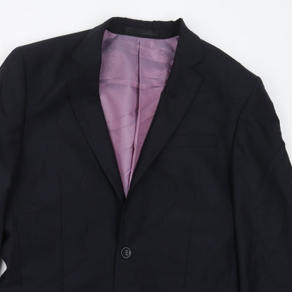 Mens UK Size 38 Butler & Webb Regular Blue Suit Jacket