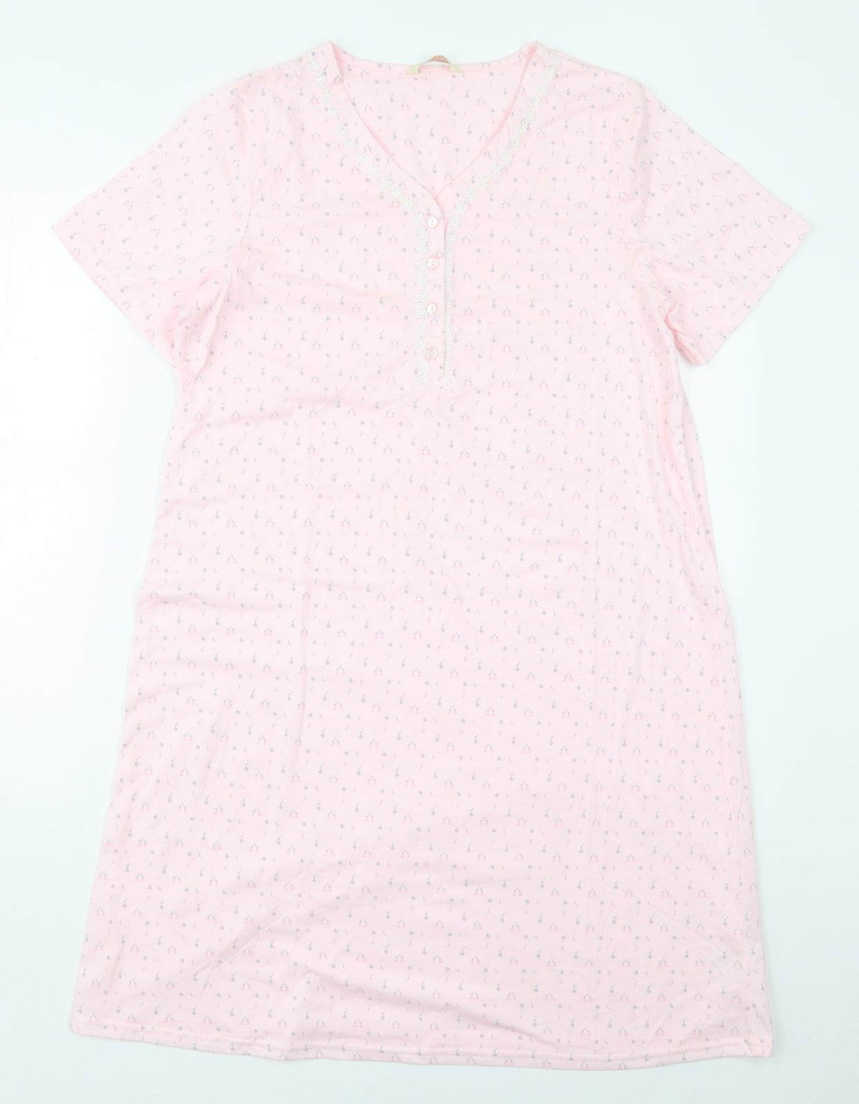 Matalan Womens Pink Floral Polyester Top Dress Size 12