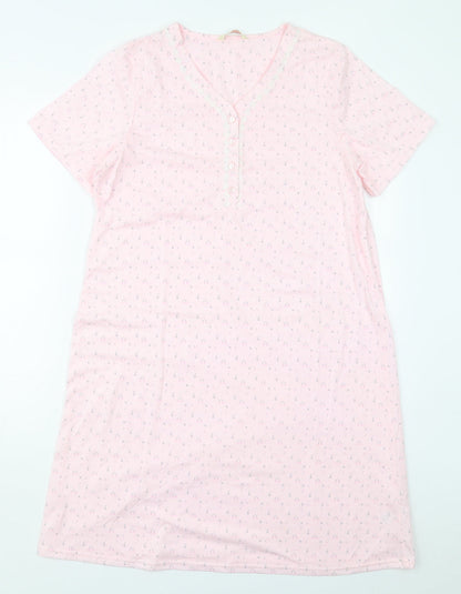 Matalan Womens Pink Floral Polyester Top Dress Size 12