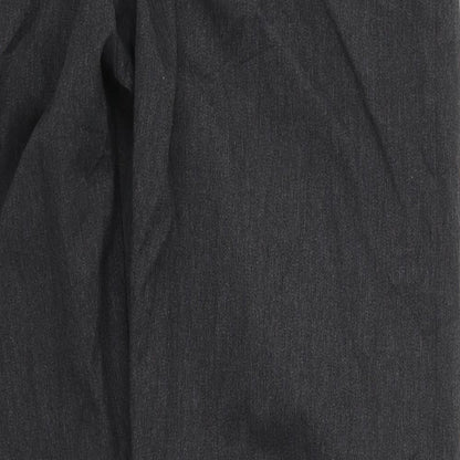 Preworn Mens Grey  Polyester Trousers  Size 30 L29 in Regular Hook & Eye
