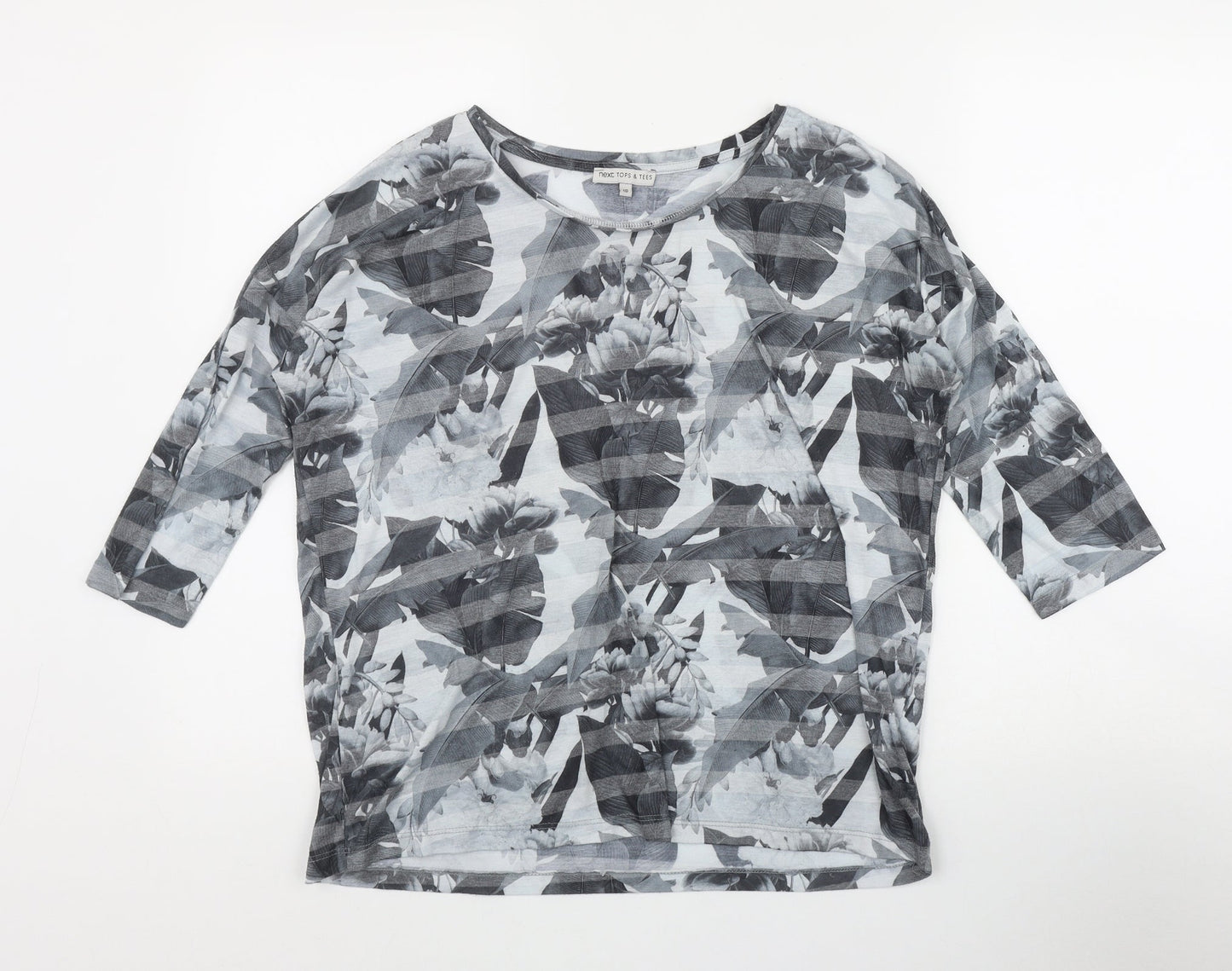 Womens UK Size 10 NEXT Grey Basic T-Shirt
