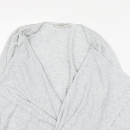 George Womens Grey V-Neck  Polyester Cardigan Jumper Size 14