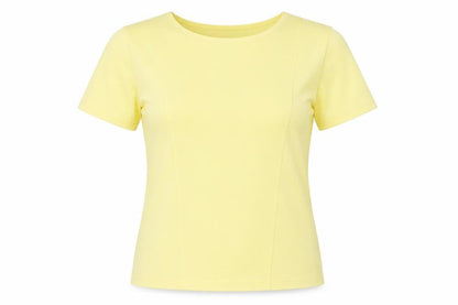 Womens UK Size M Bonmarche Yellow Basic Blouse