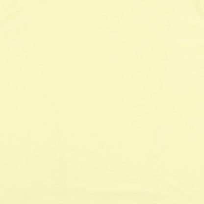 Bonmarche Womens Yellow  Polyester Basic Blouse Size M Round Neck