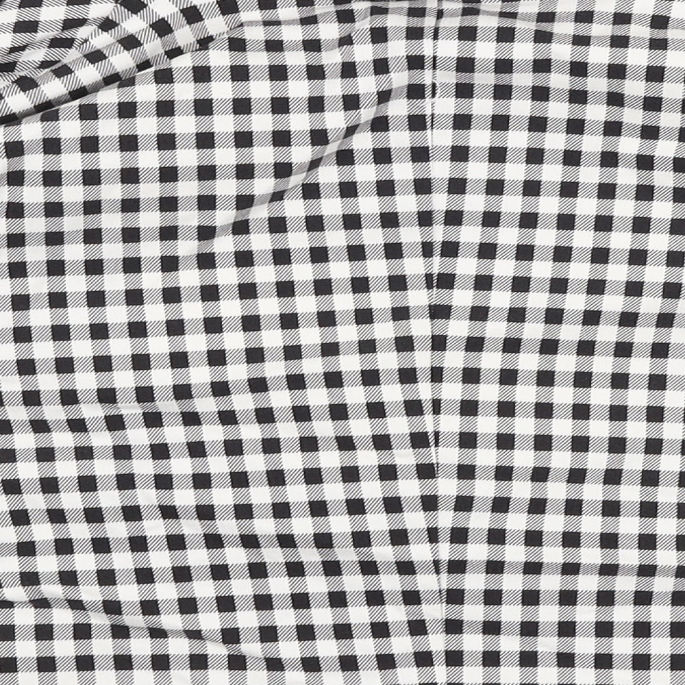 Primark Womens Black Check  Jacket  Size 10  Button