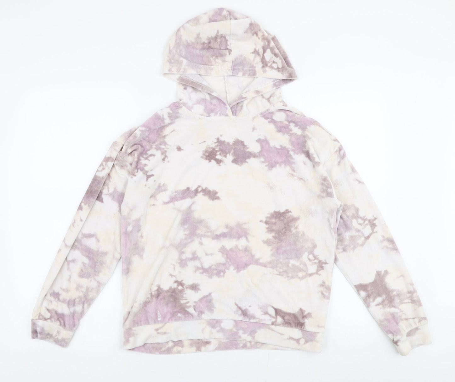 Jeff & Co Womens Multicoloured  Polyester Pullover Hoodie Size 10  Pullover