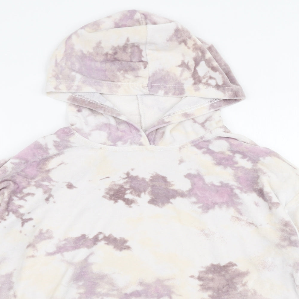 Jeff & Co Womens Multicoloured  Polyester Pullover Hoodie Size 10  Pullover