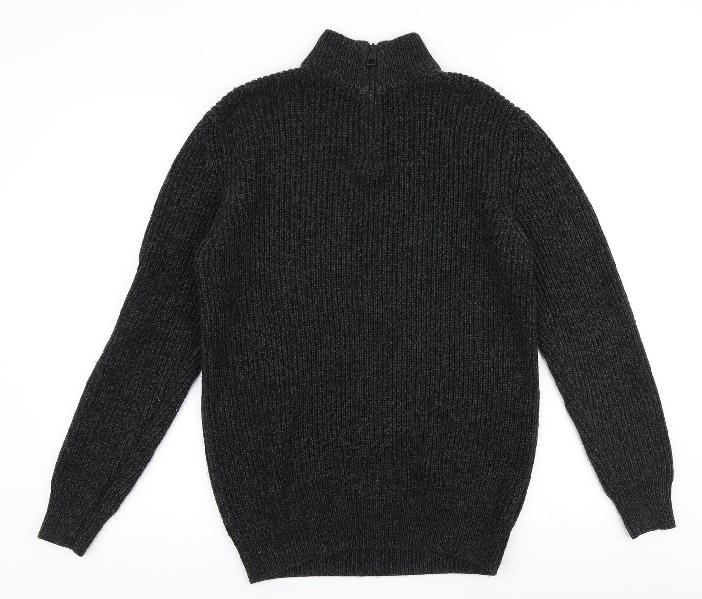 NEXT Mens Grey High Neck  Acrylic Pullover Jumper Size M