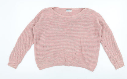 Womens UK Size 12 Marks and Spencer Pink Pullover Jumper