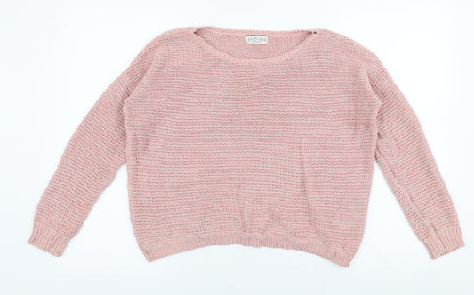 Womens UK Size 12 Marks and Spencer Pink Pullover Jumper