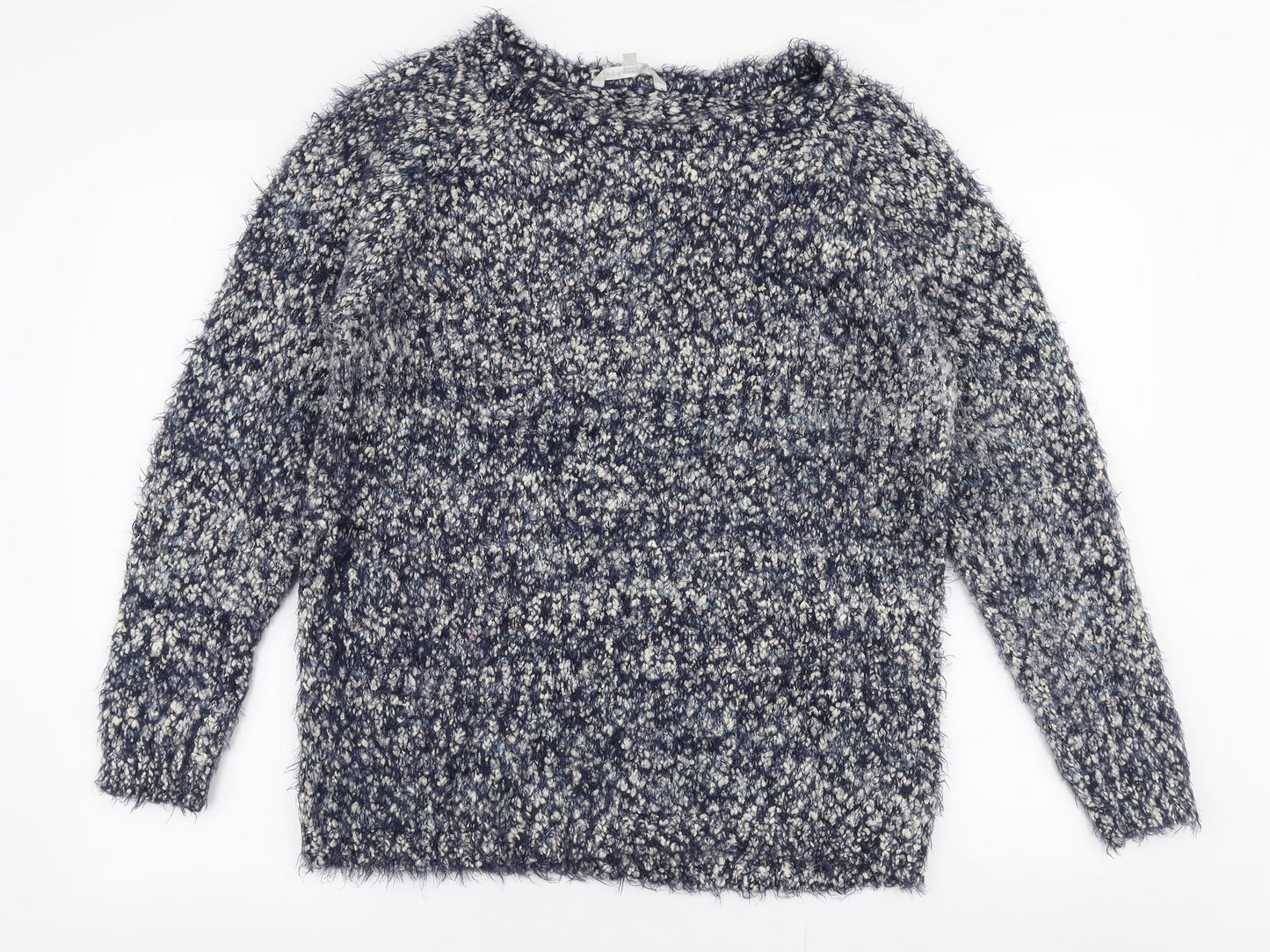 Womens UK Size L Pebble Bay Blue Pullover Jumper