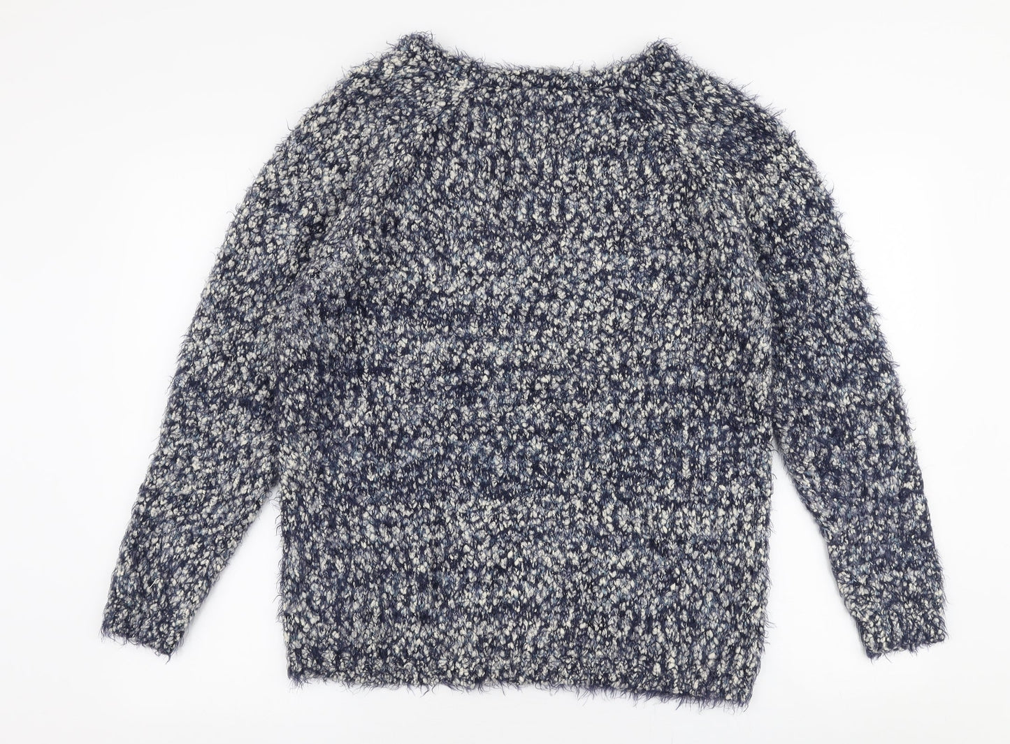 Womens UK Size L Pebble Bay Blue Pullover Jumper