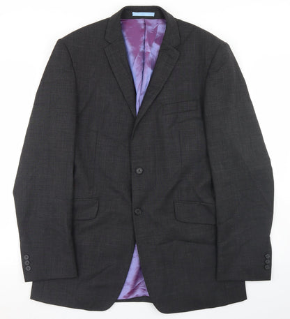 Mens UK Size 40 Burton Regular Grey Suit Jacket