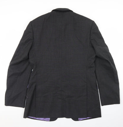 Mens UK Size 40 Burton Regular Grey Suit Jacket