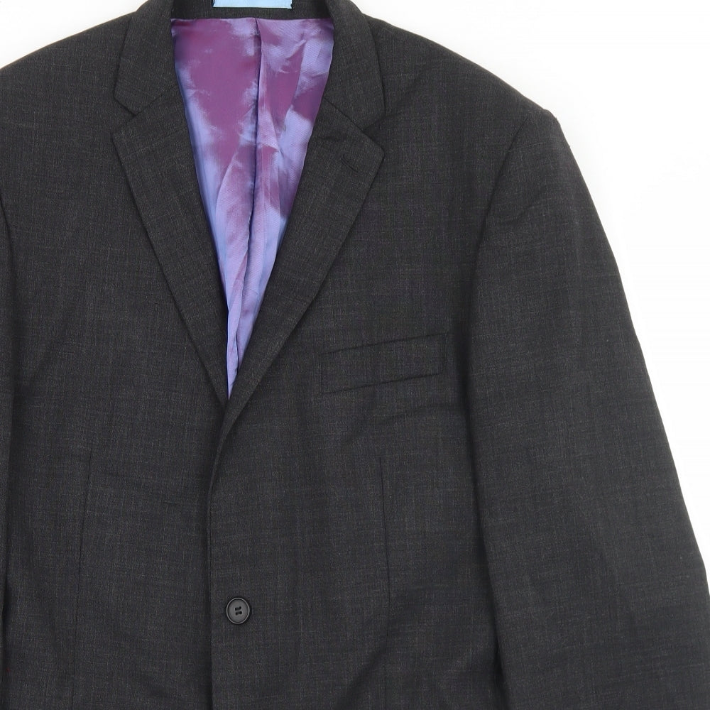 Mens UK Size 40 Burton Regular Grey Suit Jacket