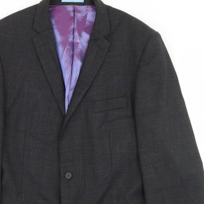 Mens UK Size 40 Burton Regular Grey Suit Jacket