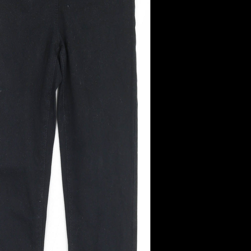 Matalan Womens Black  Cotton Skinny Jeans Size 10 L27 in Regular Button