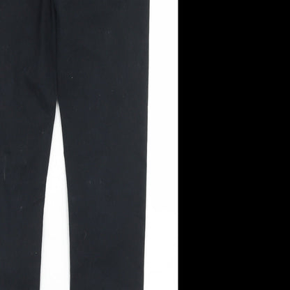 Matalan Womens Black  Cotton Skinny Jeans Size 10 L27 in Regular Button