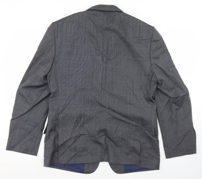 Marks and Spencer Mens Grey  Wool Jacket Blazer Size 40
