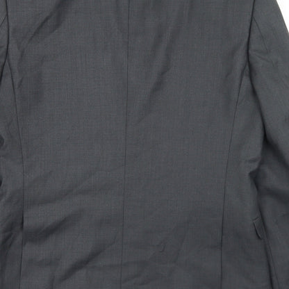Mens UK Size 38 Burton Regular Grey Suit Jacket