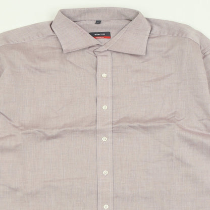 Mens UK Size 17 Eterna Purple  Button-Up Long Sleeve Casual Shirt