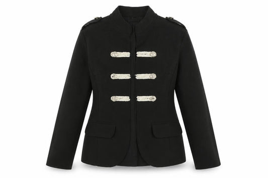 Front view of New Collection women’s black jacket blazer, size S