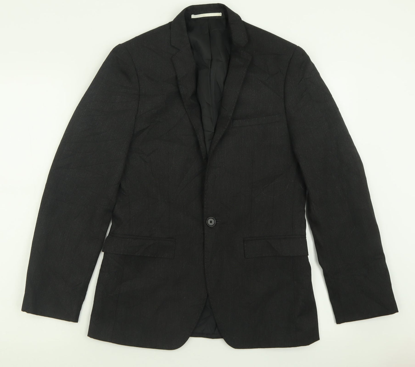 Mens UK Size 34 Moss London Regular Grey Suit Jacket