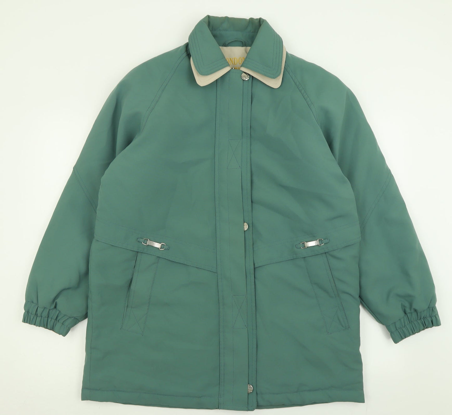 London Paris New York Womens Green   Jacket Coat Size 18  Zip