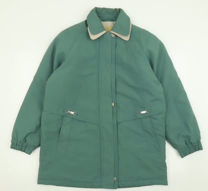 London Paris New York Womens Green   Jacket Coat Size 18  Zip