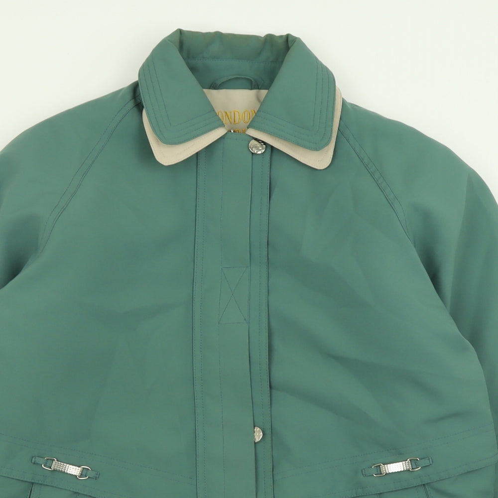 London Paris New York Womens Green   Jacket Coat Size 18  Zip