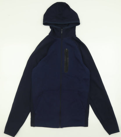Mens UK Size XS Matalan Blue Full Zip Hoodie