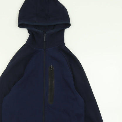 Mens UK Size XS Matalan Blue Full Zip Hoodie