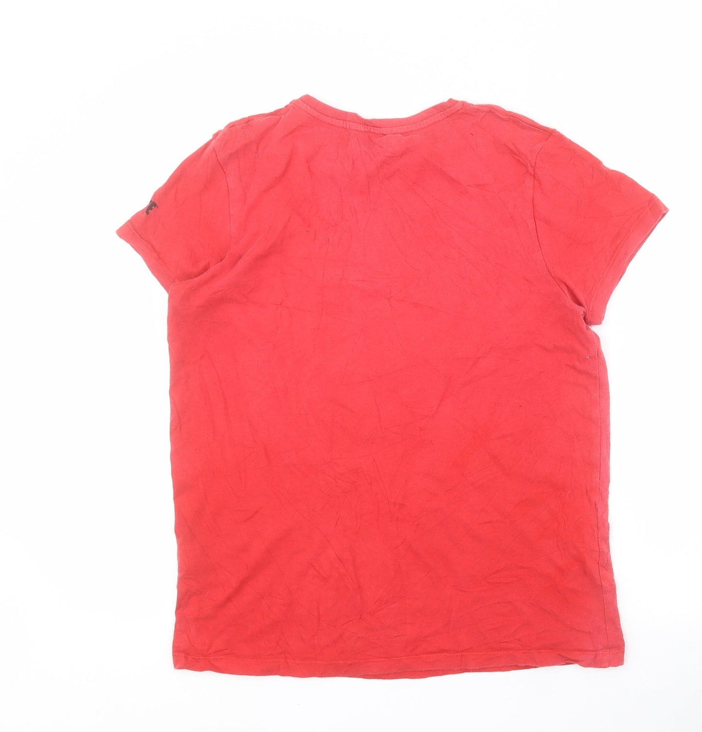 Primark Boys Red  100% Cotton Pullover T-Shirt Size L Round Neck Pullover - Fortnite