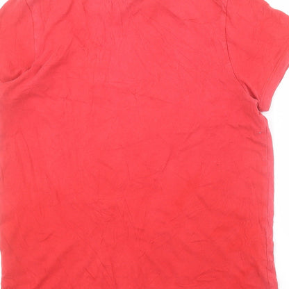 Primark Boys Red  100% Cotton Pullover T-Shirt Size L Round Neck Pullover - Fortnite