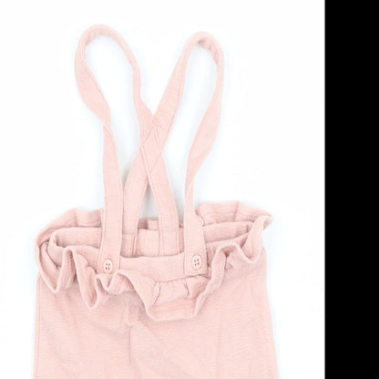 George Baby Pink  Cotton Dungaree Outfit/Set Size 0-3 Months  Button