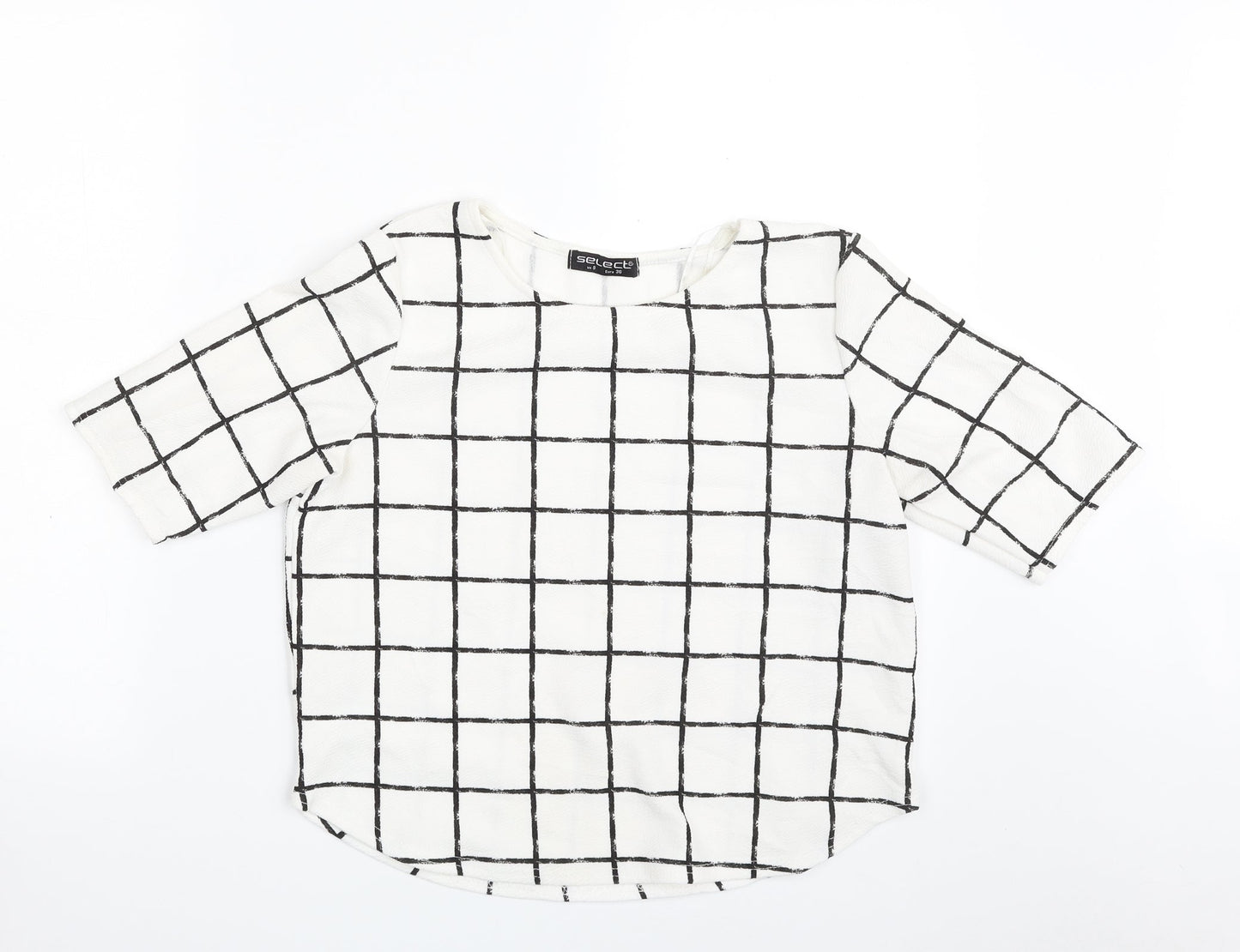 Womens UK Size 8 Select White Basic Blouse