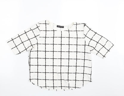 Womens UK Size 8 Select White Basic Blouse
