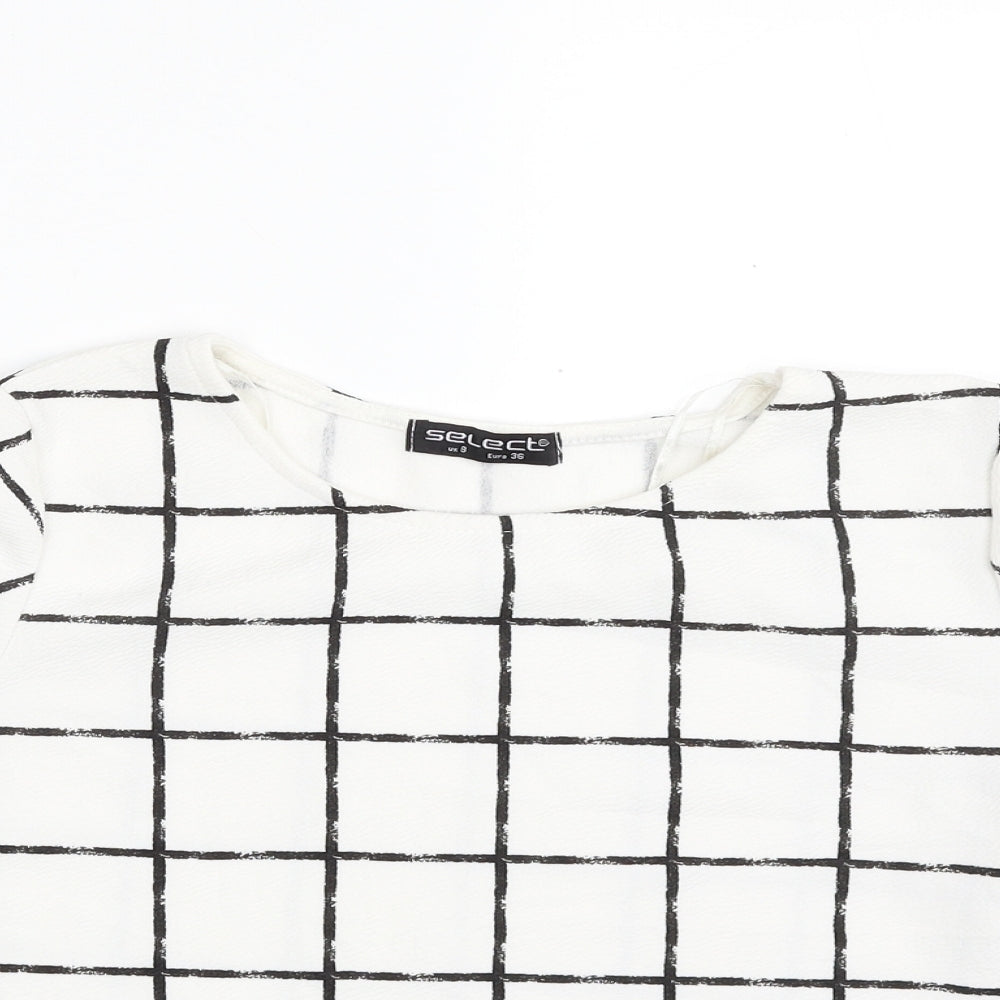 Womens UK Size 8 Select White Basic Blouse