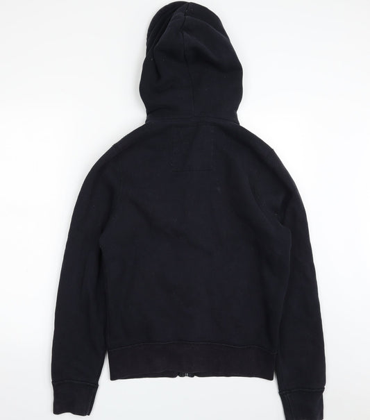 Hollister Womens Blue  Cotton Full Zip Hoodie Size S  Zip - SURF TOUR