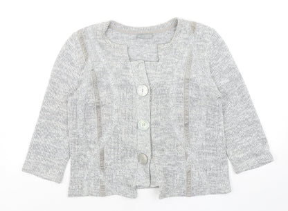 Womens UK Size M Per Una Grey Cardigan Jumper