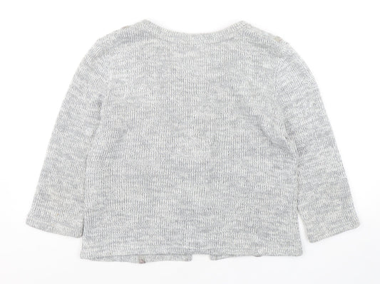 Womens UK Size M Per Una Grey Cardigan Jumper