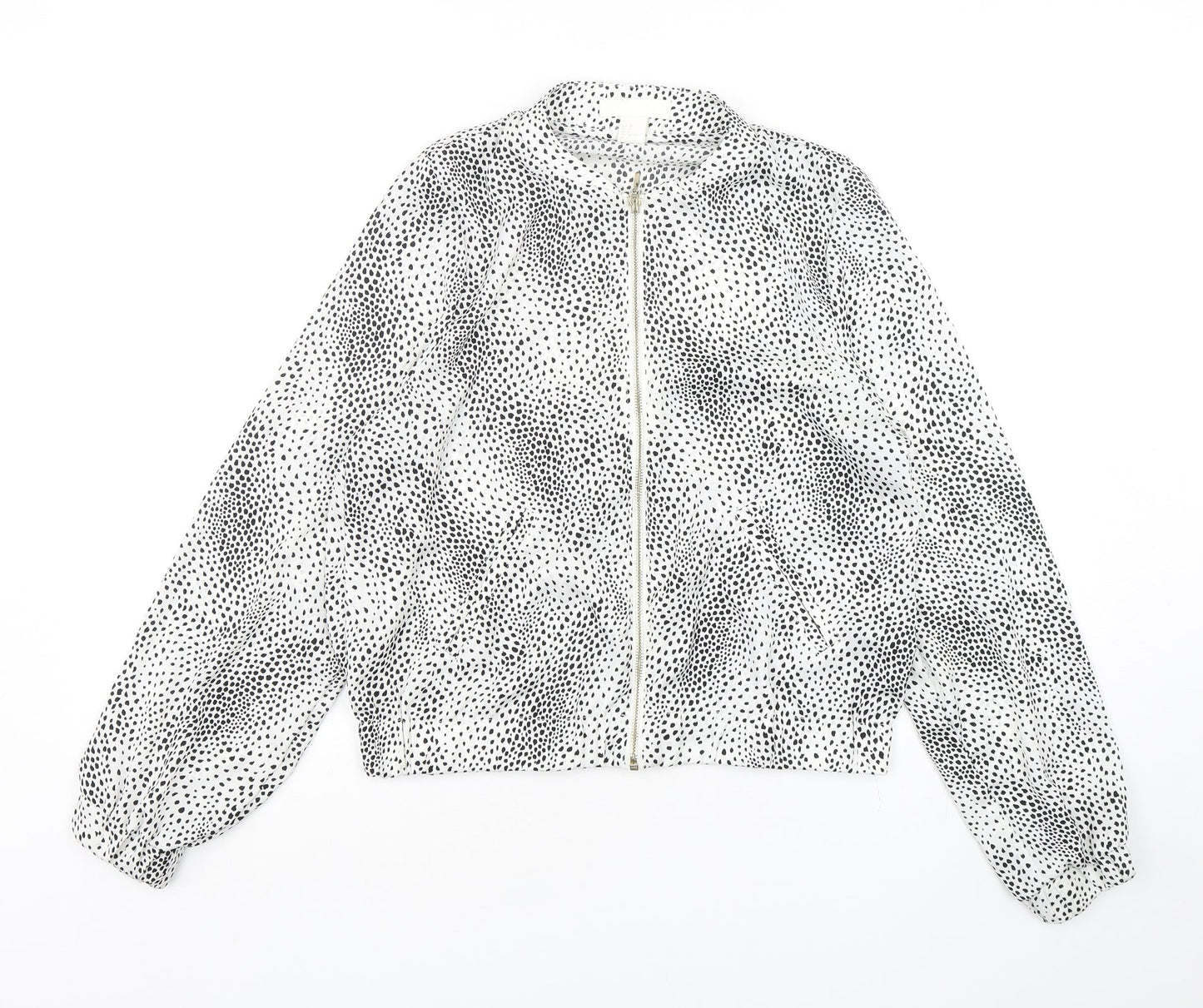 H&M Womens Multicoloured Animal Print  Bomber Jacket Jacket Size 8