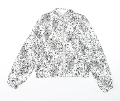 H&M Womens Multicoloured Animal Print  Bomber Jacket Jacket Size 8