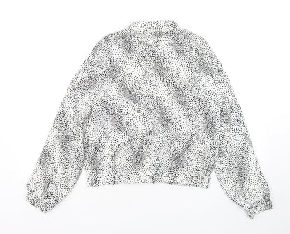 H&M Womens Multicoloured Animal Print  Bomber Jacket Jacket Size 8