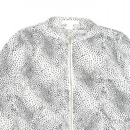 H&M Womens Multicoloured Animal Print  Bomber Jacket Jacket Size 8