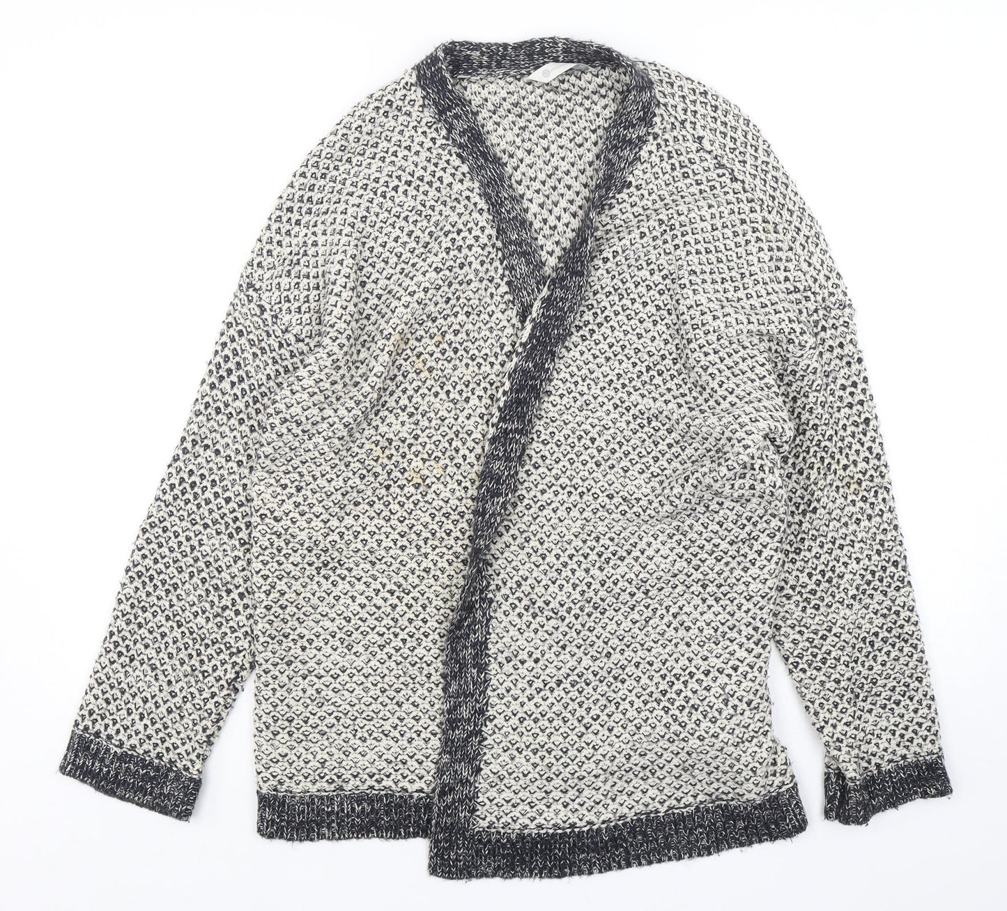 B Collection  Womens Multicoloured V-Neck  Acrylic Cardigan Jumper Size M