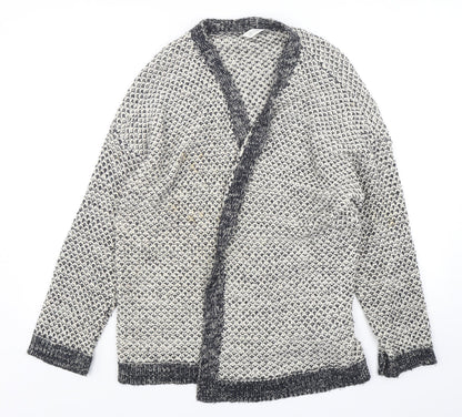 B Collection  Womens Multicoloured V-Neck  Acrylic Cardigan Jumper Size M