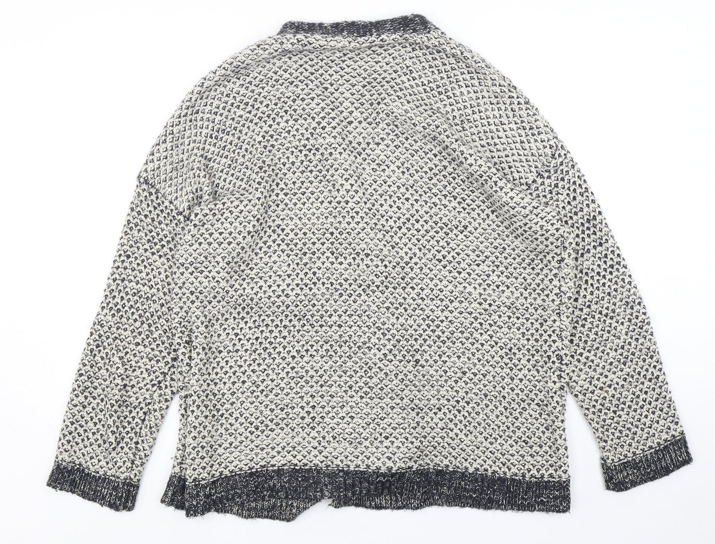 B Collection  Womens Multicoloured V-Neck  Acrylic Cardigan Jumper Size M