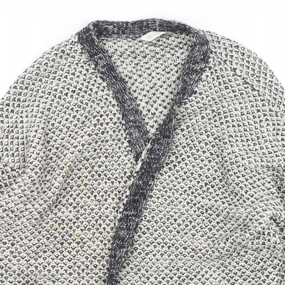 B Collection  Womens Multicoloured V-Neck  Acrylic Cardigan Jumper Size M