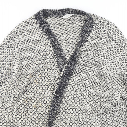 B Collection  Womens Multicoloured V-Neck  Acrylic Cardigan Jumper Size M